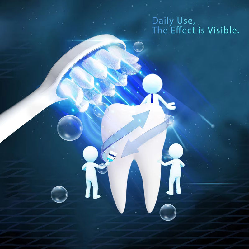 Wireless Charging Whitening Blue LED Electric Toothbrush